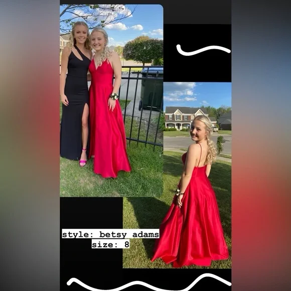 Beautiful Red Dress - Picture 4 of 7